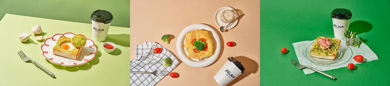 濃郁蒜香美味太陽蛋的「香蒜洗澎澎」、濃郁白醬「酥皮白醬撞薯泥」、香味炸裂的「香蔥胖胖」