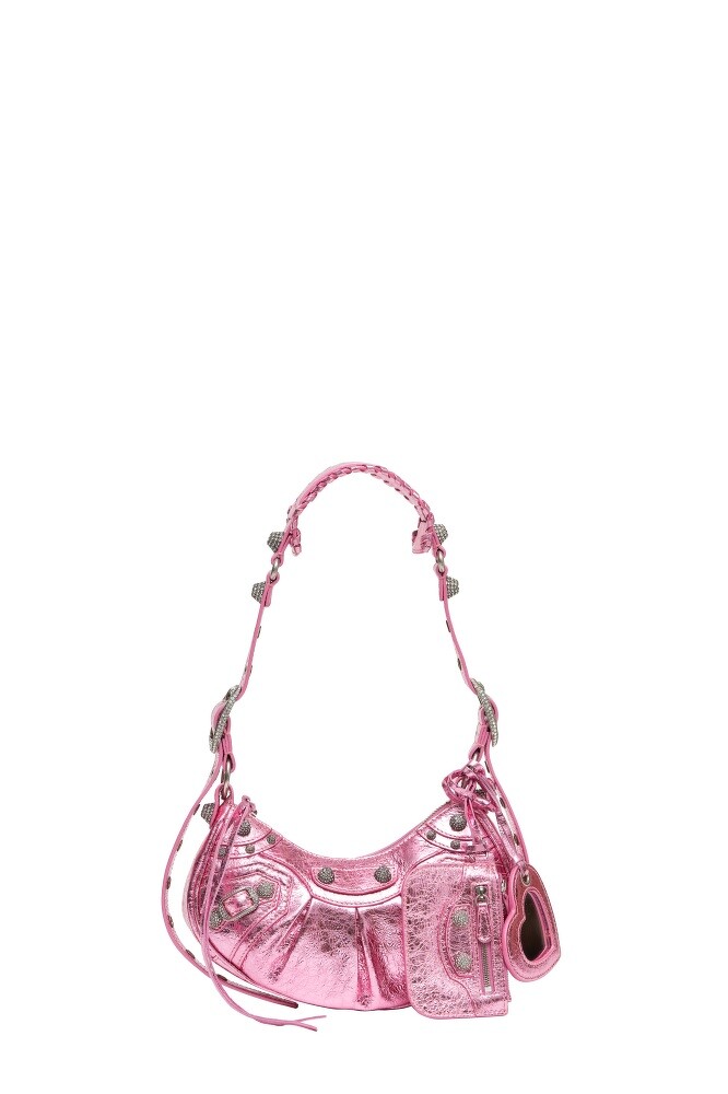 LE CAGOLE XS SHOULDER BAG 迷你電光粉肩下包,NT 94,000