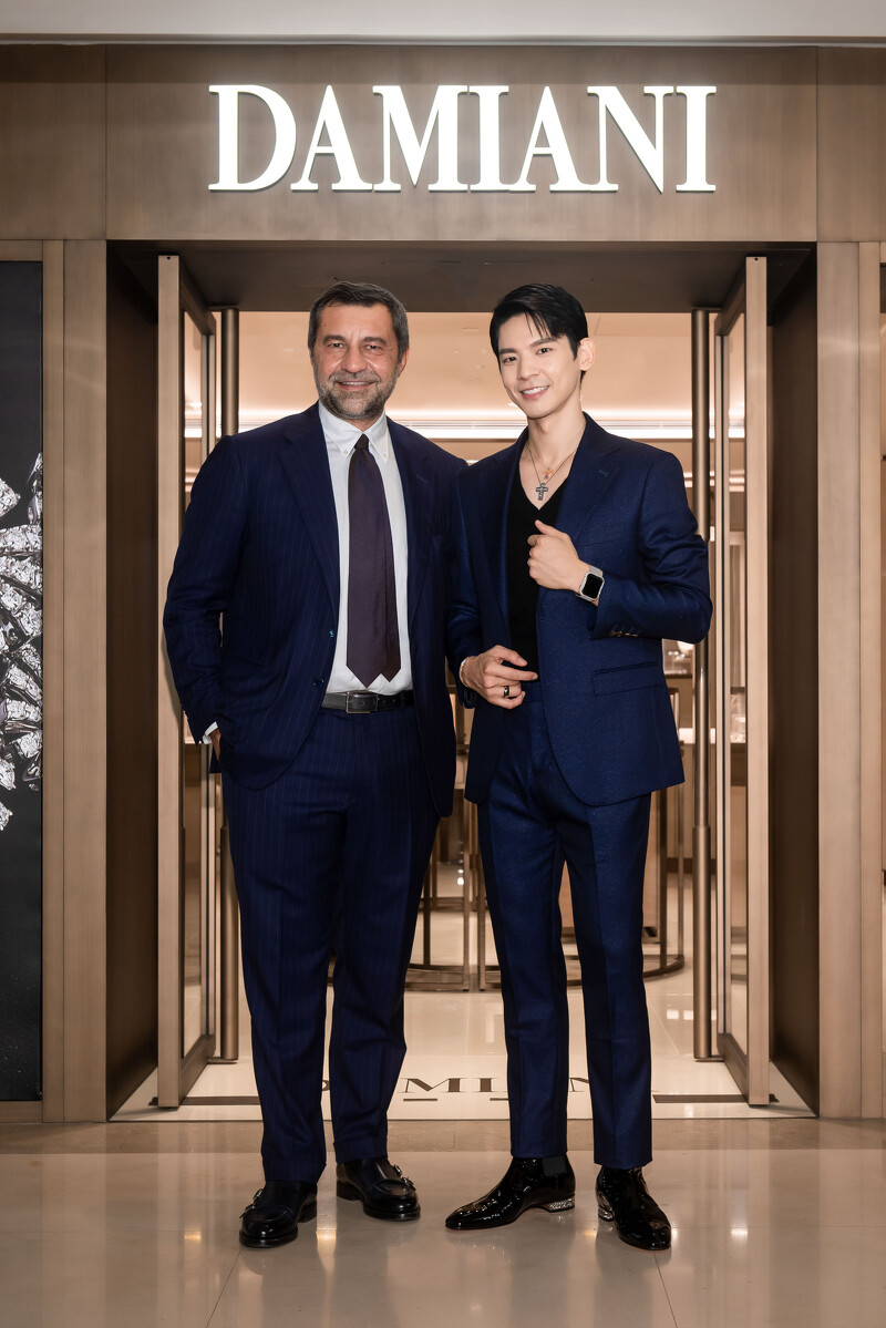 DAMIANI集團副總裁Giorgio Damiani(左)與特別嘉賓林柏宏合影。