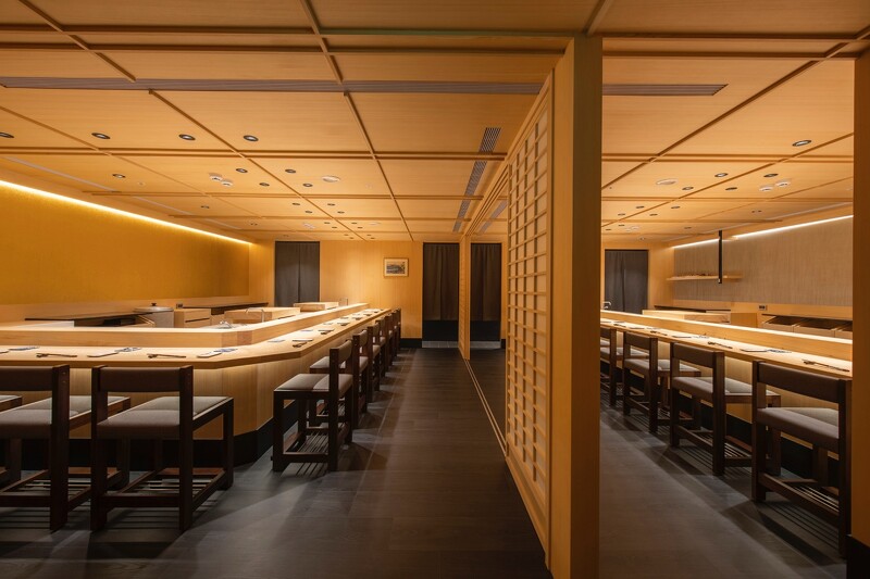 「辰壽司・割烹・會席」空間。