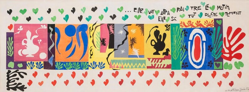 馬諦斯作品LES MILLE ET UNE NUITS〈一千零一夜〉, 1950, Carnegie Museum of Art, Pittsburgh (USA)館藏, © Succession H. Matisse。