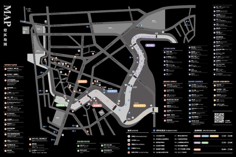 2023月津港燈節 展區地圖