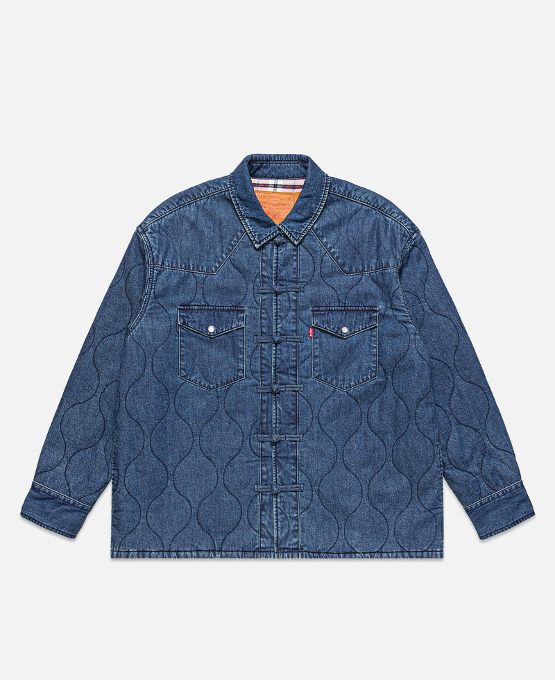 Levi’s X CLOT聯名系列中式盤扣丹寧襯衫,NT 7,900