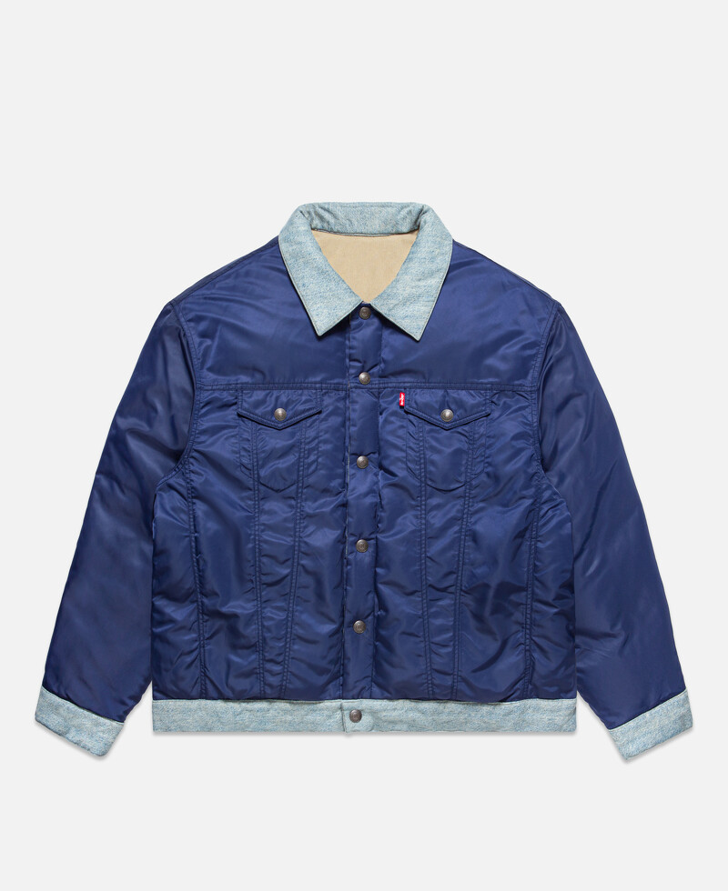 Levi’s X CLOT聯名系列雙面異材質羽絨外套,NT 12,900
