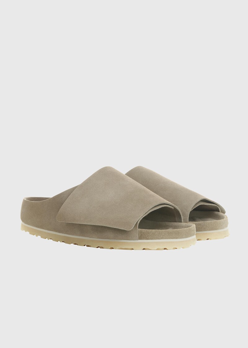 FEAR OF GOD X BIRKENSTOCK Los Feliz 絨面革拖鞋 - 大地沙色(女)NTD 14,980