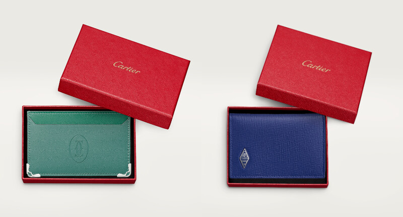 Must de Cartier卡片夾NT5,900,Cartier Losange卡片夾NT11,100(年度新品)。