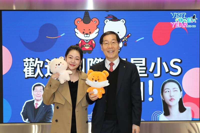 韓國觀光公社金長實社長歡迎式合影