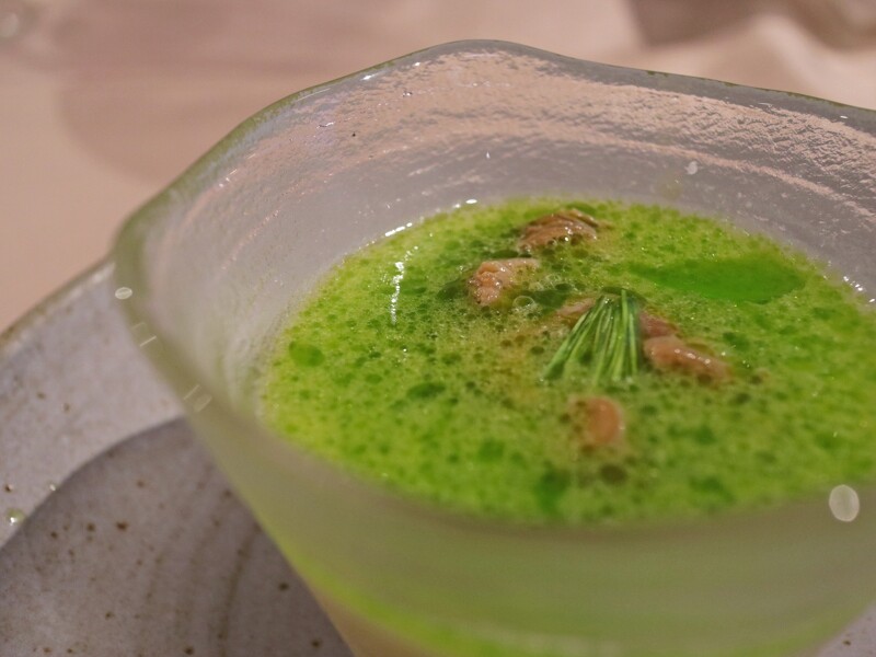 「醬醃蛤蠣、豆腐、蔥油、蒸蛋」。