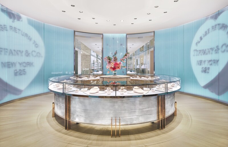Tiffany & Co.於紐約第五大道57街The Landmark旗艦店5樓_純銀與配件系列展示空間