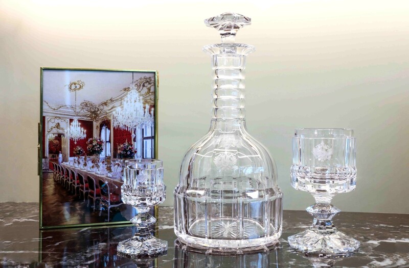 Lobmeyr「霍夫堡水晶酒器」特殊訂購品,價格不斐是藝術品等級的器皿。