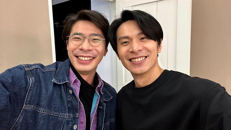 YouTuber鍾佳播與姚淳耀合照