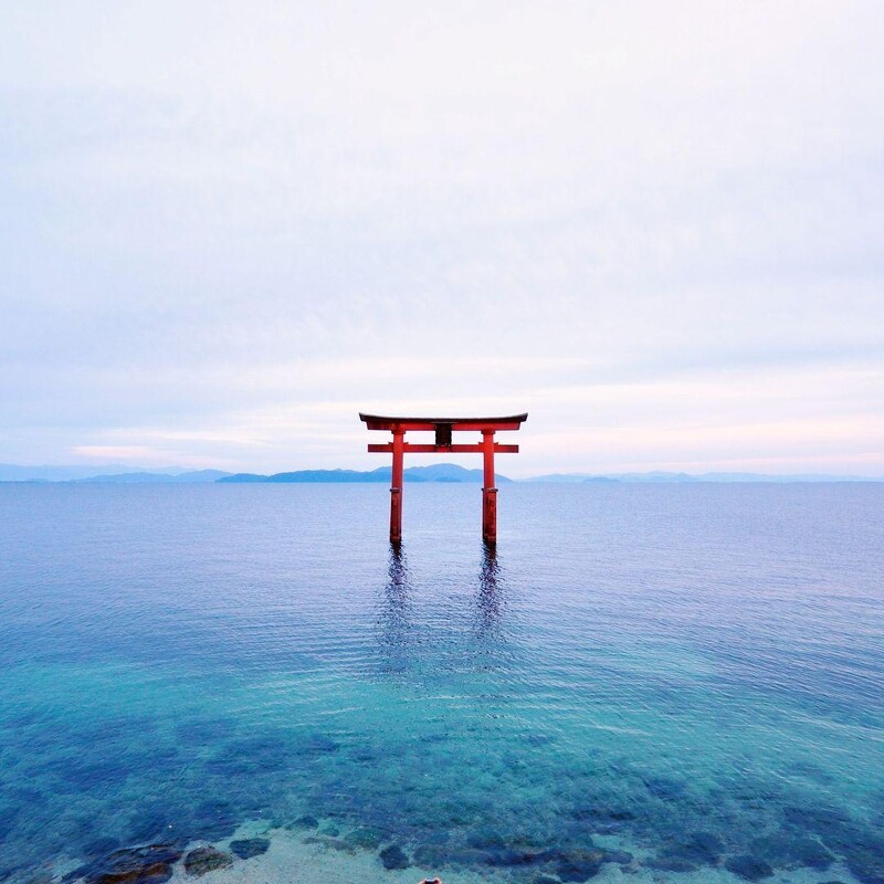 知名的白鬚神社。