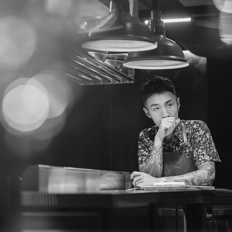 主廚 Jason(陳思凱)過去有法料、日料、Fine Dining 的背景。