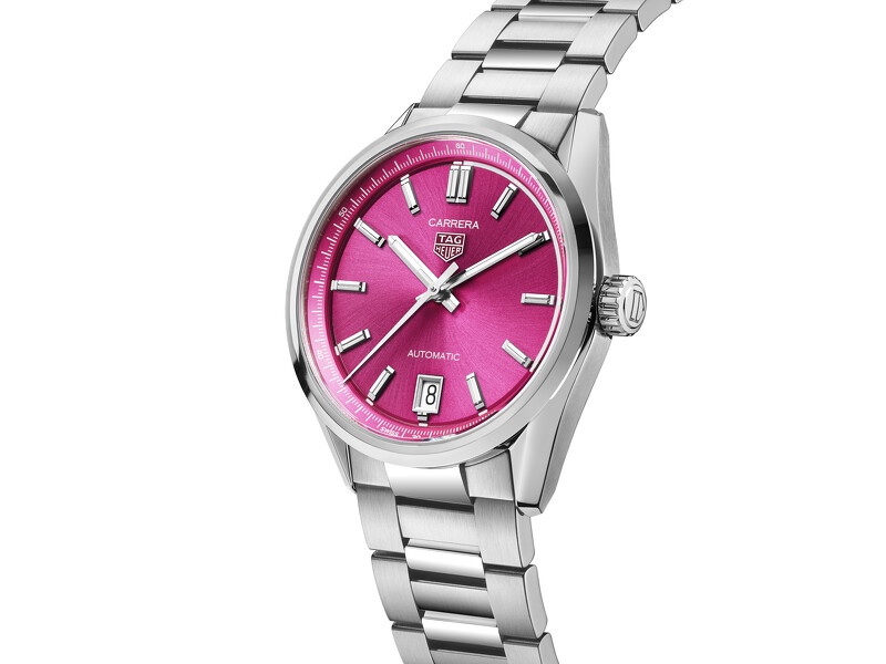 TAG Heuer Carrera 日期 36 毫米自動腕錶粉紅面款_參考編號WBN2313.BA0001_建議售價NT$104,30