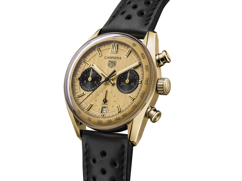 TAG Heuer Carrera Chronograph黃金計時腕錶_參考編號CBS2240.FC8319_建議售價NT$706,700