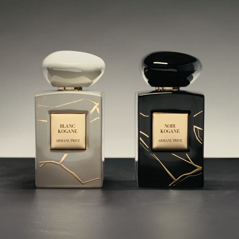Giorgio Armani亞曼尼ARMANI PRIVE高級訂製香水寰遊系列璨白金繼&黑冽金繼。