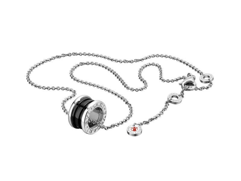 BVLGARI Save The Children 慈善系列B.zero1純銀黑陶瓷項鍊_參考售價:約新台幣20,300