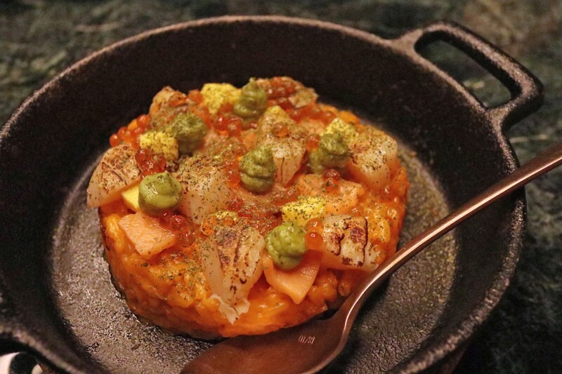 「加州海膽燉飯」。