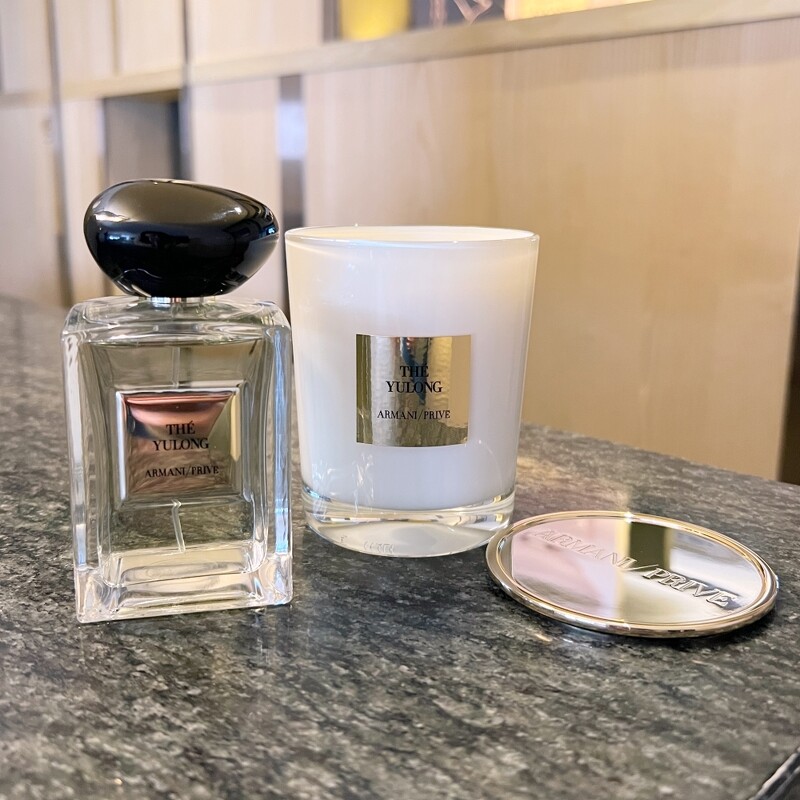 ARMANI/PRIVÉ高級訂製淡香水花園系列-香格里拉茶園香氛蠟燭175g,NT3,500