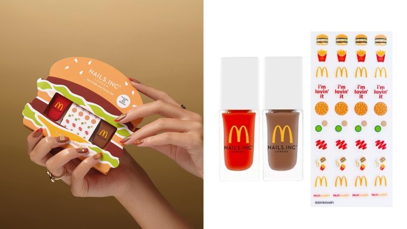 别管麦当劳虚晃一招的薯条香水！因为McDonald's真的推出了大麦克指甲油，以前也推出过汉堡香