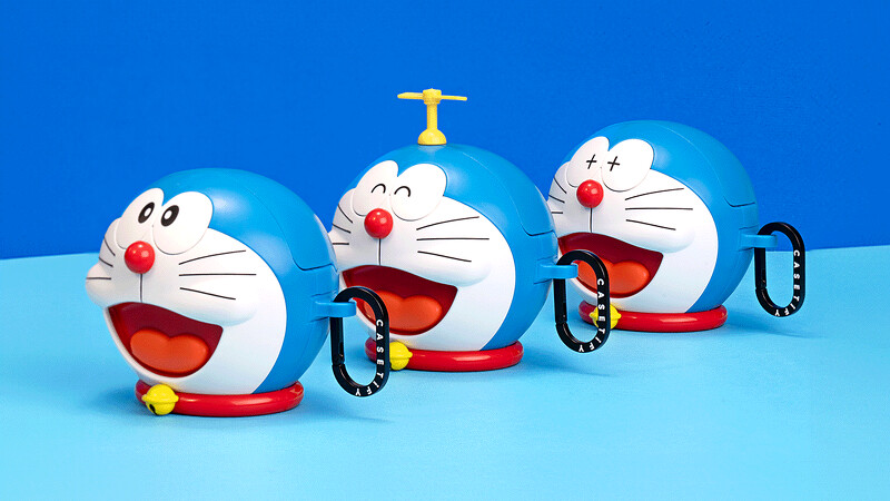 哆啦A夢大頭造型的AirPods Pro立體耳機保護殼,完全太犯規啦!