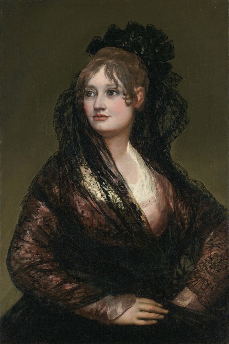 法蘭西斯科.德.哥雅(1746-1828)作品〈伊莎貝爾.德.波爾塞爾女士〉,1805年之前創作。圖片版權:英國國家藝廊