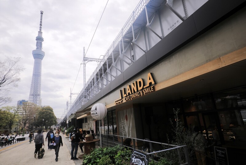 商店街。