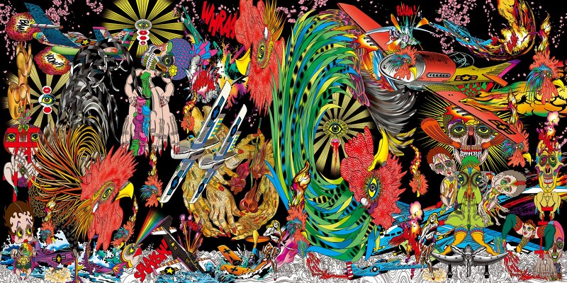 田名網敬一作品。© Keiichi Tanaami, courtesy Nanzuka.
