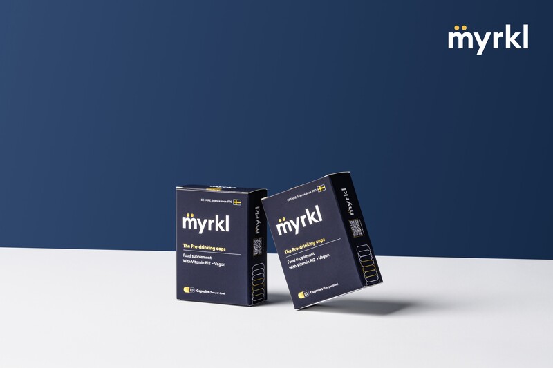 来自瑞典最健康的饮前对策，myrkl醚立克益生菌胶囊轻鬆应对社交应酬
