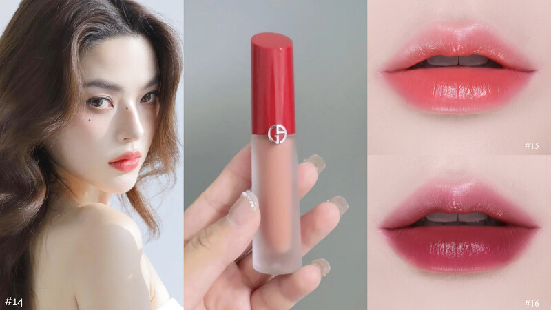 圖片來源:Armani Beauty&小紅書|奢華絲緞訂製水唇釉#14、#15、#16 4ml定價1,600元