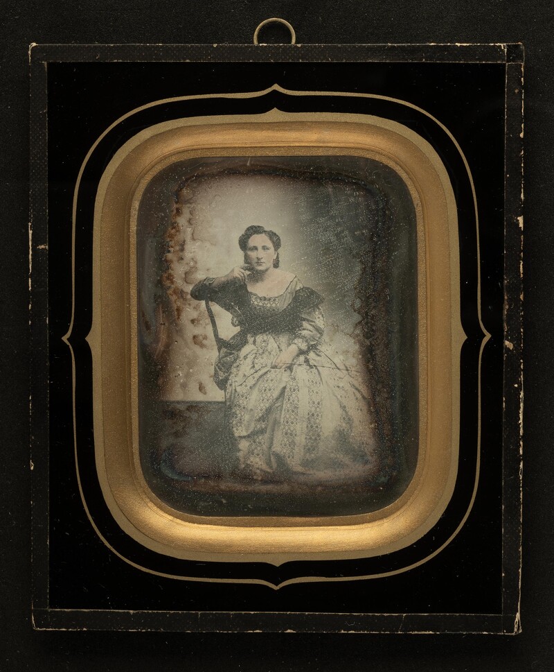 Maria Chambefort|Autoportrait d’une des premières femmes photographes, 1858, daguerreotype, 12,5 x 15cm, photo discovery|© Photo Discovery / Bruno Tartarin, Maria Chambefort