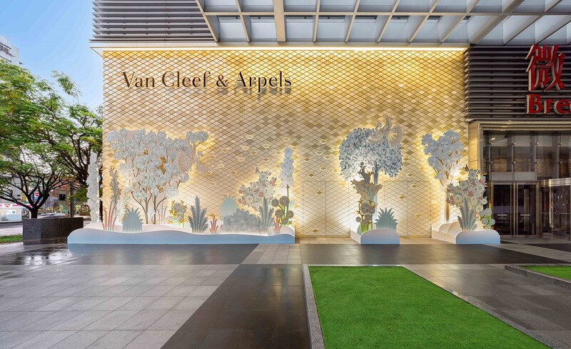 Van Cleef & Arpels梵克雅寶 微風信義旗艦店外牆