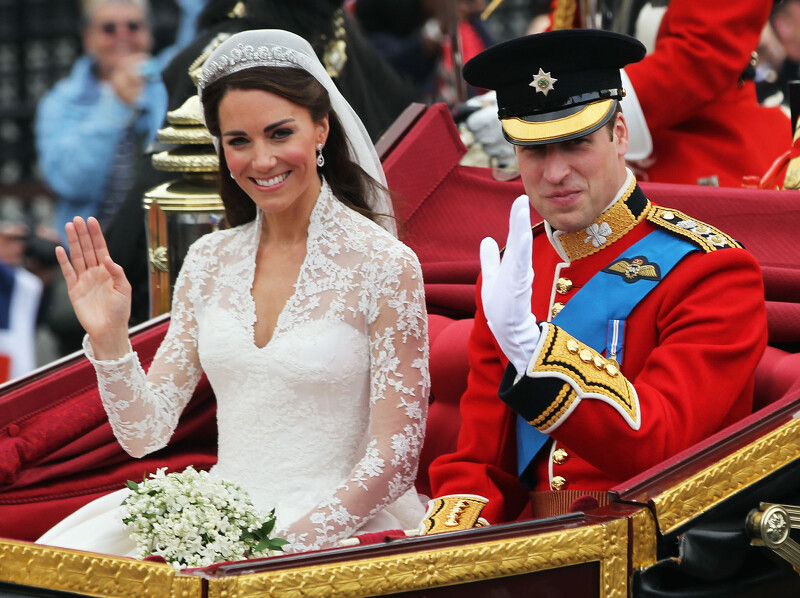凱特.米德爾頓(Kate Middleton)在2011年與威廉王子(Prince William of Wales)步入婚姻殿堂,當時全球同慶。