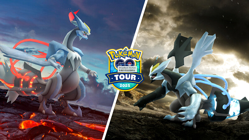 闇黑酋雷姆、焰白酋雷姆首度現身《Pokémon GO Tour》