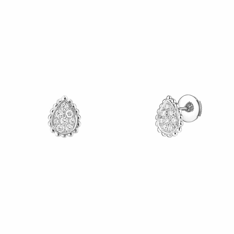 Boucheron珠寶年度熱賣 Serpent Bohème系列耳環,白金750材質,鑲嵌鑽石