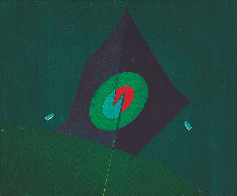 Senza titolo|50x60 cm|油彩、畫布|1970|采泥藝術提供