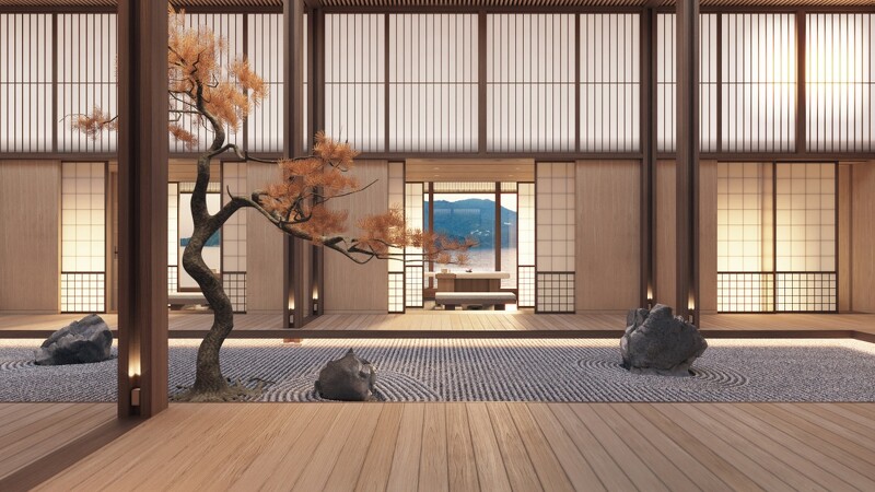 「Amangati」全長183米(約600英尺),僅設47間超大奢華套房,設計上以「少即是多」的哲學打造極致私密空間。