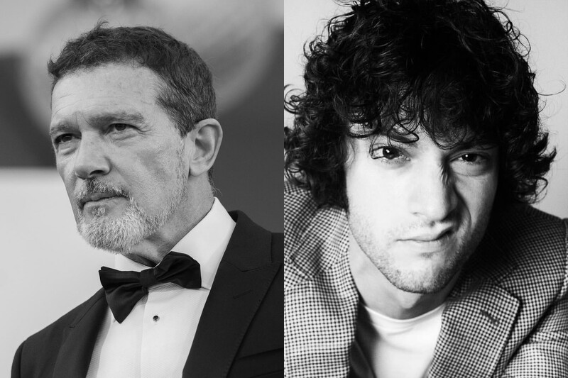 左為安東尼奧・班德拉斯(Antonio Banderas)角色尚未公開,右為新星多明尼克・塞薩(Dominic Sessa)將出演年輕波登。