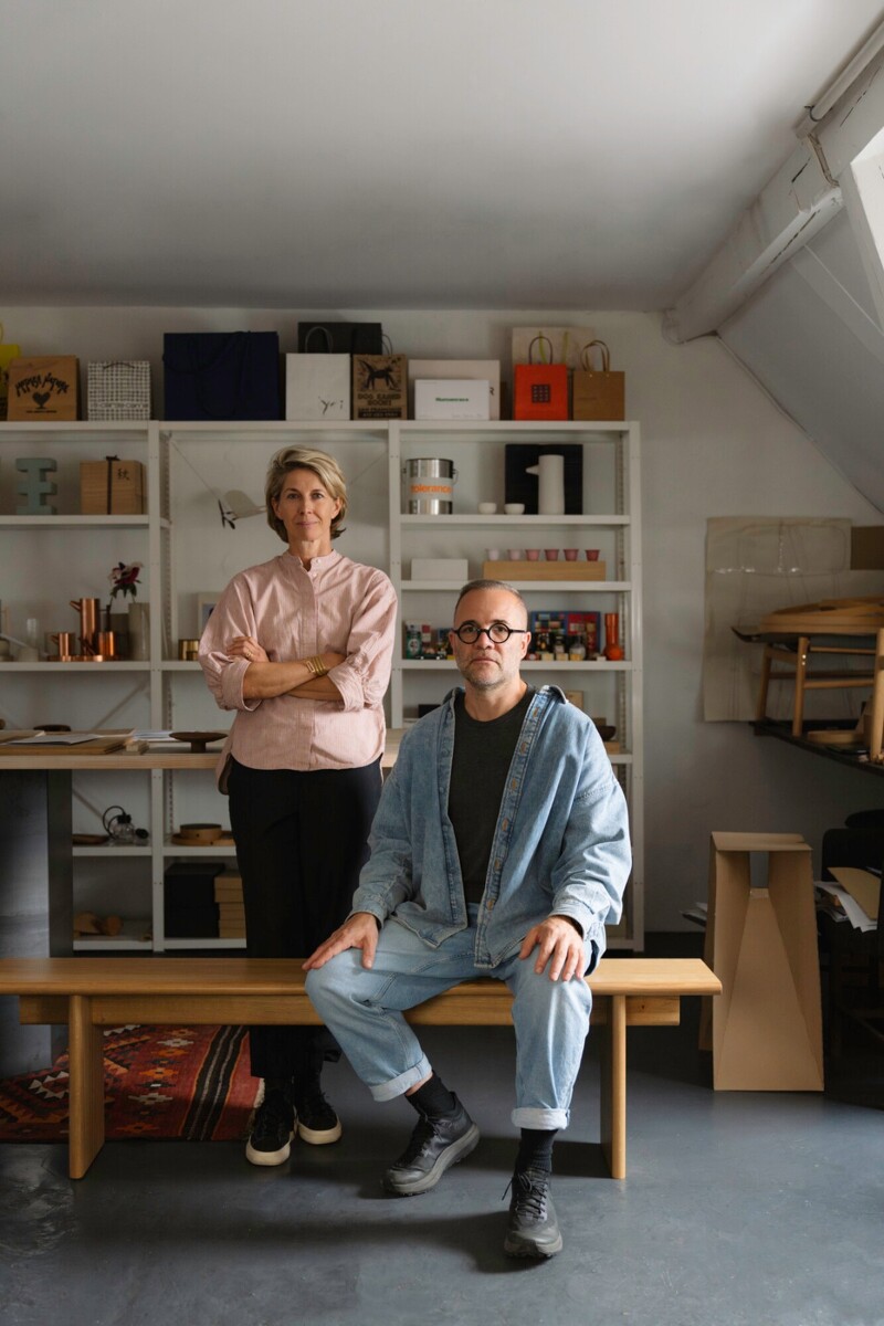 「OEO Studio」兩位設計師(右)Thomas Lykke、(左)Anne-Marie Buemann 。