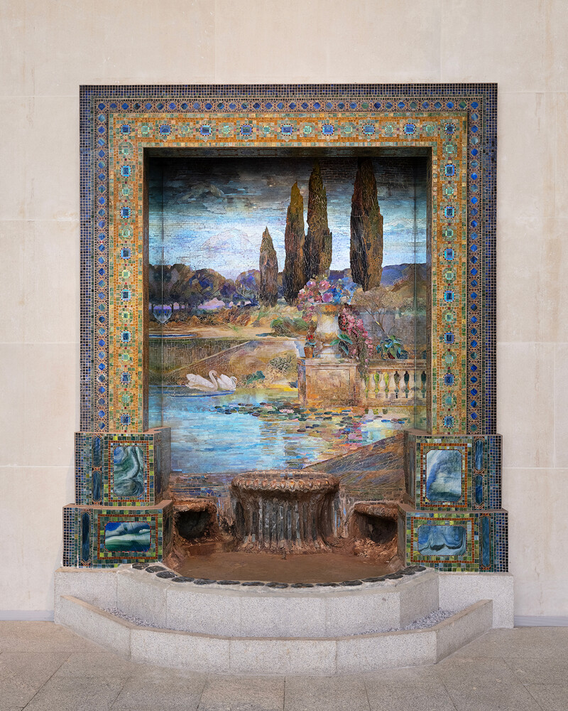 Louis Comfort Tiffany 的马赛克作品 – 花园景观 Garden Landscape