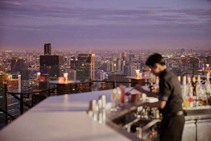 61樓的Vertigo & Moon Bar，是曼谷最具知名度的高空餐廳與酒吧之一