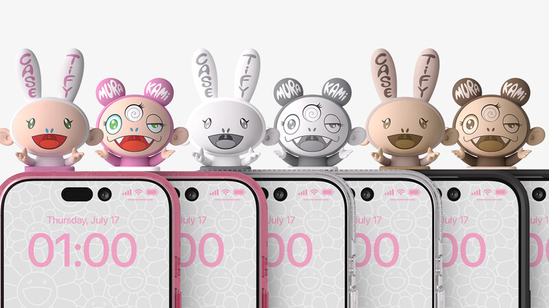 CASETiFY 村上隆 （白）ワイヤレスイヤホンポーチ♡完売商品最終お値下げ♡ 村上隆粉色行李箱」夢幻登場！聯名CASETiFY第二彈，可愛新角色