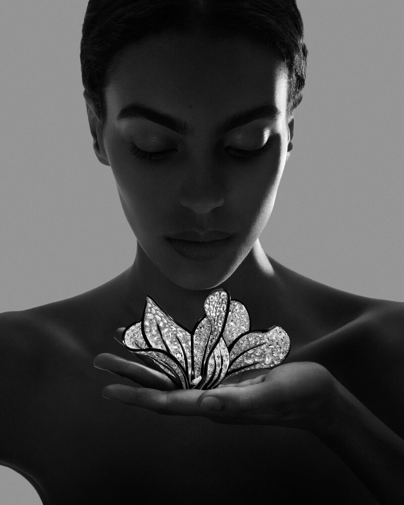 仙客来可旋转为手环或胸针;燕麦穗能当作髮饰佩戴;毛毛虫是胸针,蝴蝶则可别于髮间。