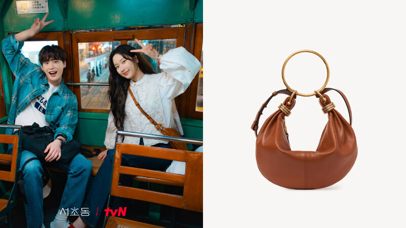 文佳煐在《瑞草洞》劇中斜背Chloé Bracelet Hobo Bag流浪包