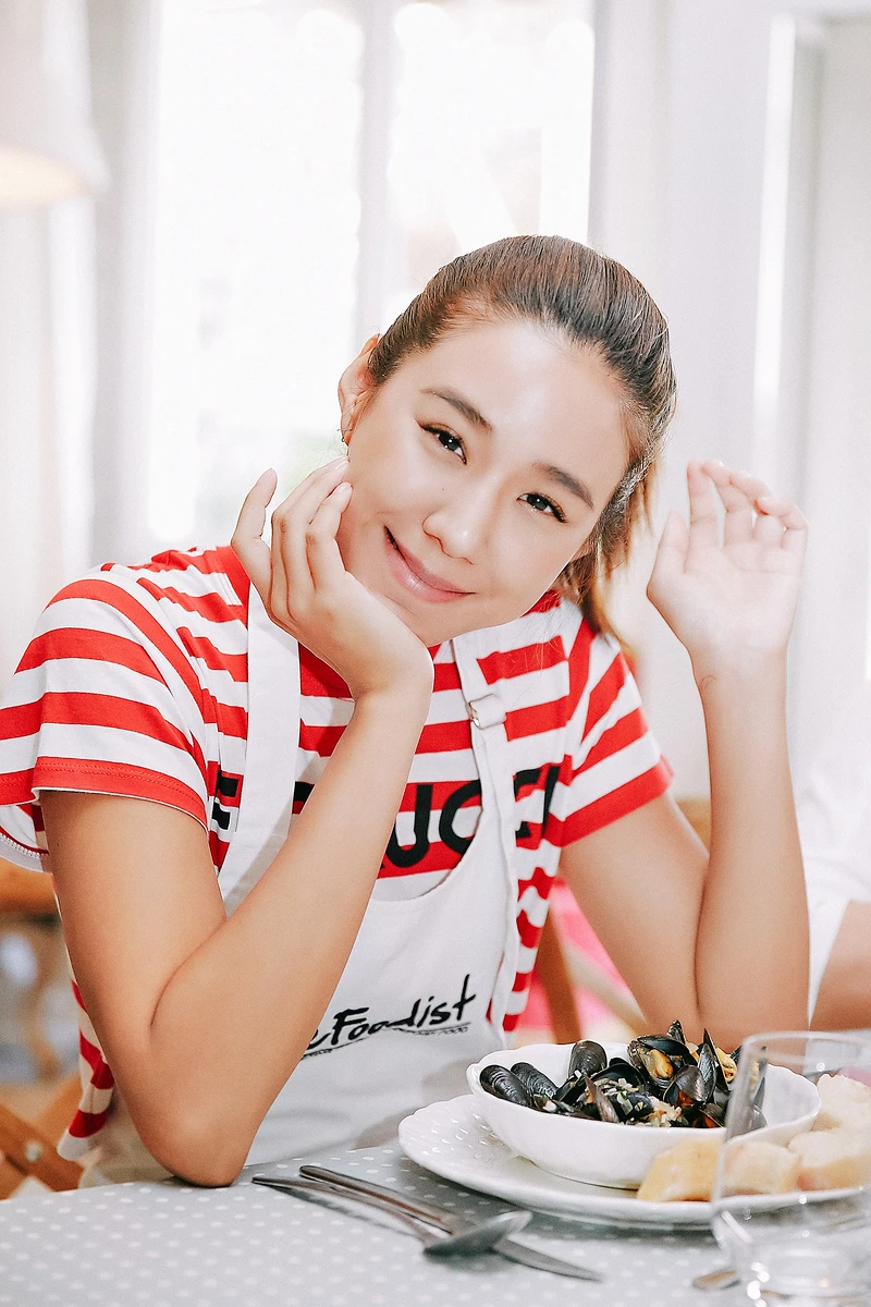 ▲大功告成被列為非物質文化遺產的法國盛餐後，很有成就感的和大家一起愉悅享用自製美味。