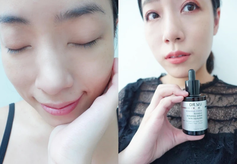 擦完DR.WU的角鯊潤澤修復精華後,肌膚完全吸收角鯊精華後呈現自然的健康光澤,使用多日後素顏也能展現活力肌膚 擦完DR.WU的角鯊潤澤修復精華後,肌膚完全吸收角鯊精華後呈現自然的健康光澤,使用多日後素顏也能展現活力肌膚