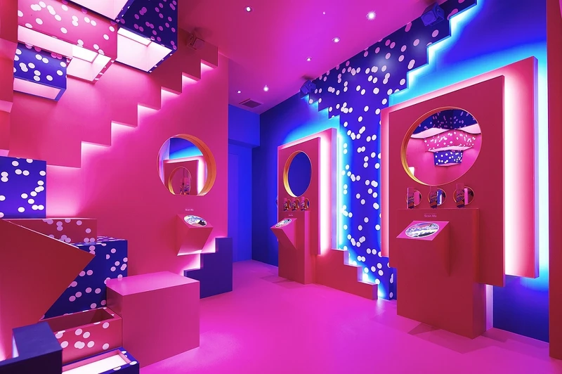 SK-II Wonderland智能東京快閃店的紫色AR體驗區 SK-II Wonderland智能東京快閃店的紫色AR體驗區
