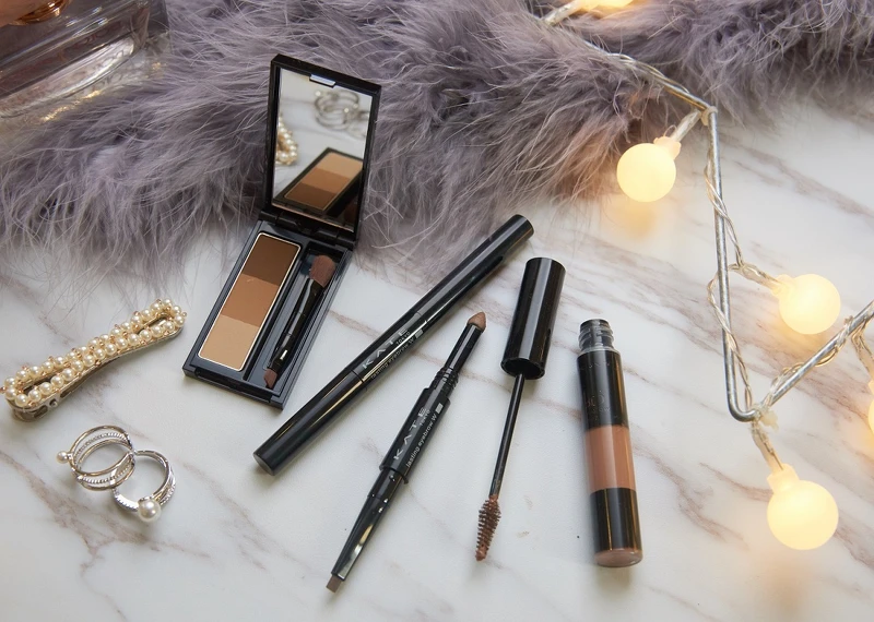 KATE凱婷-3D造型眉彩餅EX-4、雙用立體眉彩筆N(扁平芯) BR-1&BR-3、3D時尚眉彩膏BR-1