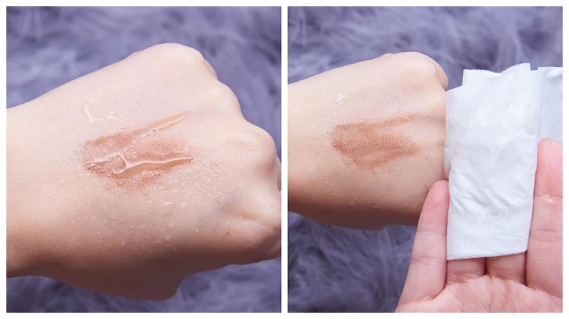 KATE凱婷-3D時尚眉彩膏BR-1，持久不易掉色、還能耐汗耐皮脂，實測防水效果真的好優秀。