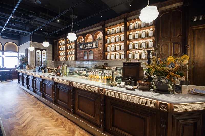 永心鳳茶新光南西店復古吧台 永心鳳茶新光南西店復古吧台